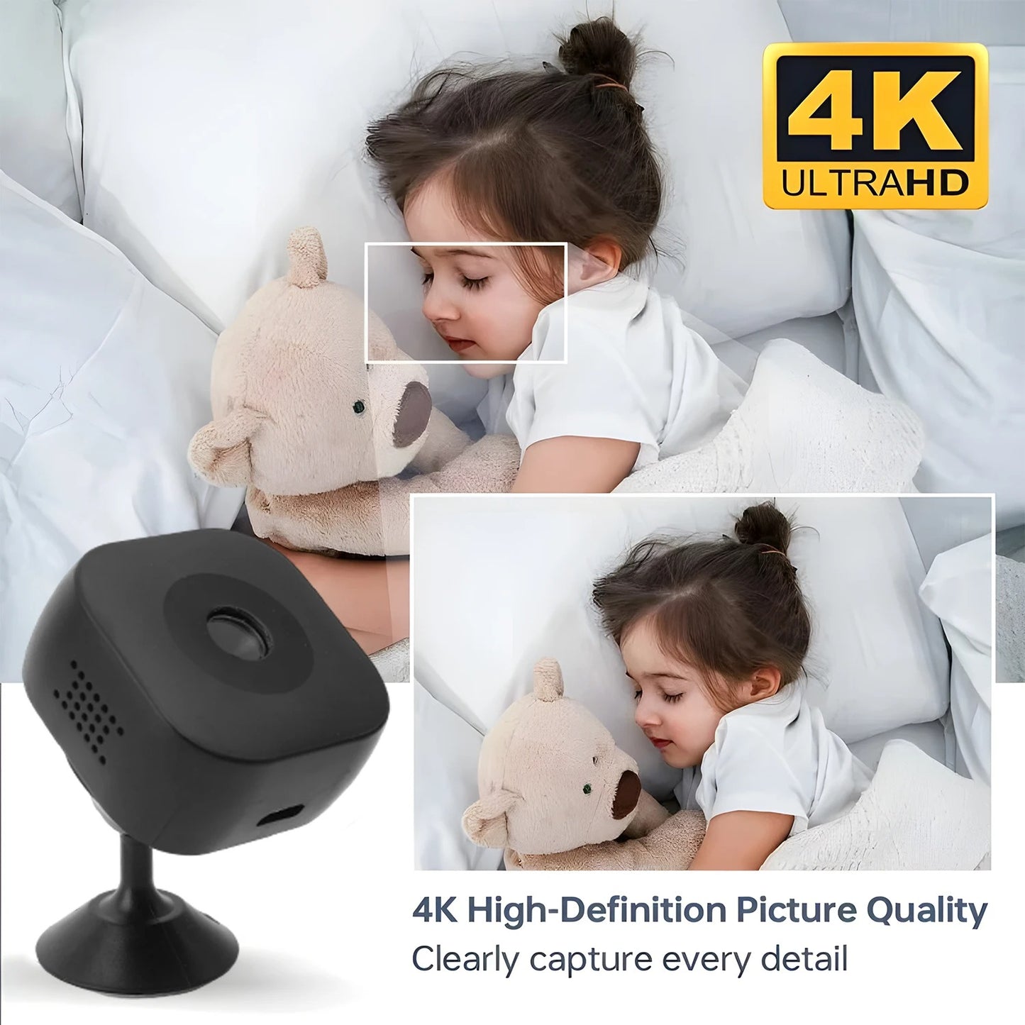 4K WiFi Security Camera with Motion Tracking & 2-Way Audio