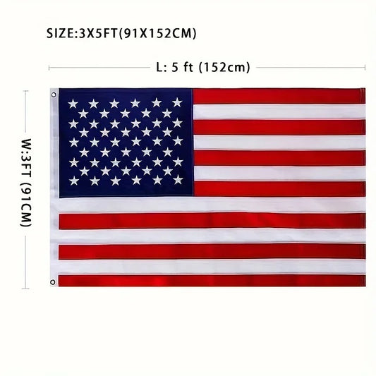 Large American Flag 5x3 Feet - Proud & Vibrant Display