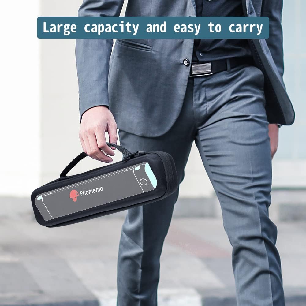 Phomemo Case, Compatible with Itari Tattoo Printer, COLORWING, Odaro, M08F/D810/P831/TP81 Letter & A4 Portable Printer, for HPRT MT800 Mobile Travel Printer Storage Holder Paper & USB Cable(Box Only)