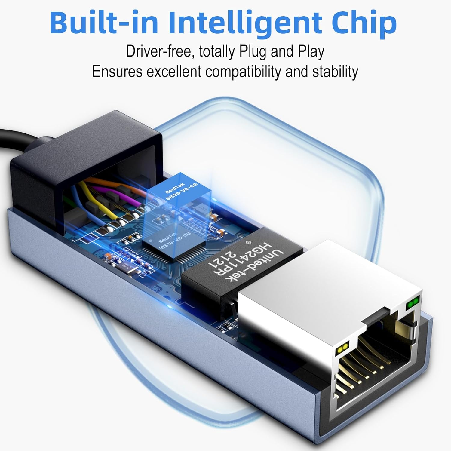 Ethernet to USB Adapter, Type C Ethernet Adapter Gigabit Network Adaptor for Laptop,USB 3.0 to Internet Connector 2-in-1 for Switch Computer Laptop PC MacBook Air Pro Windows Linux