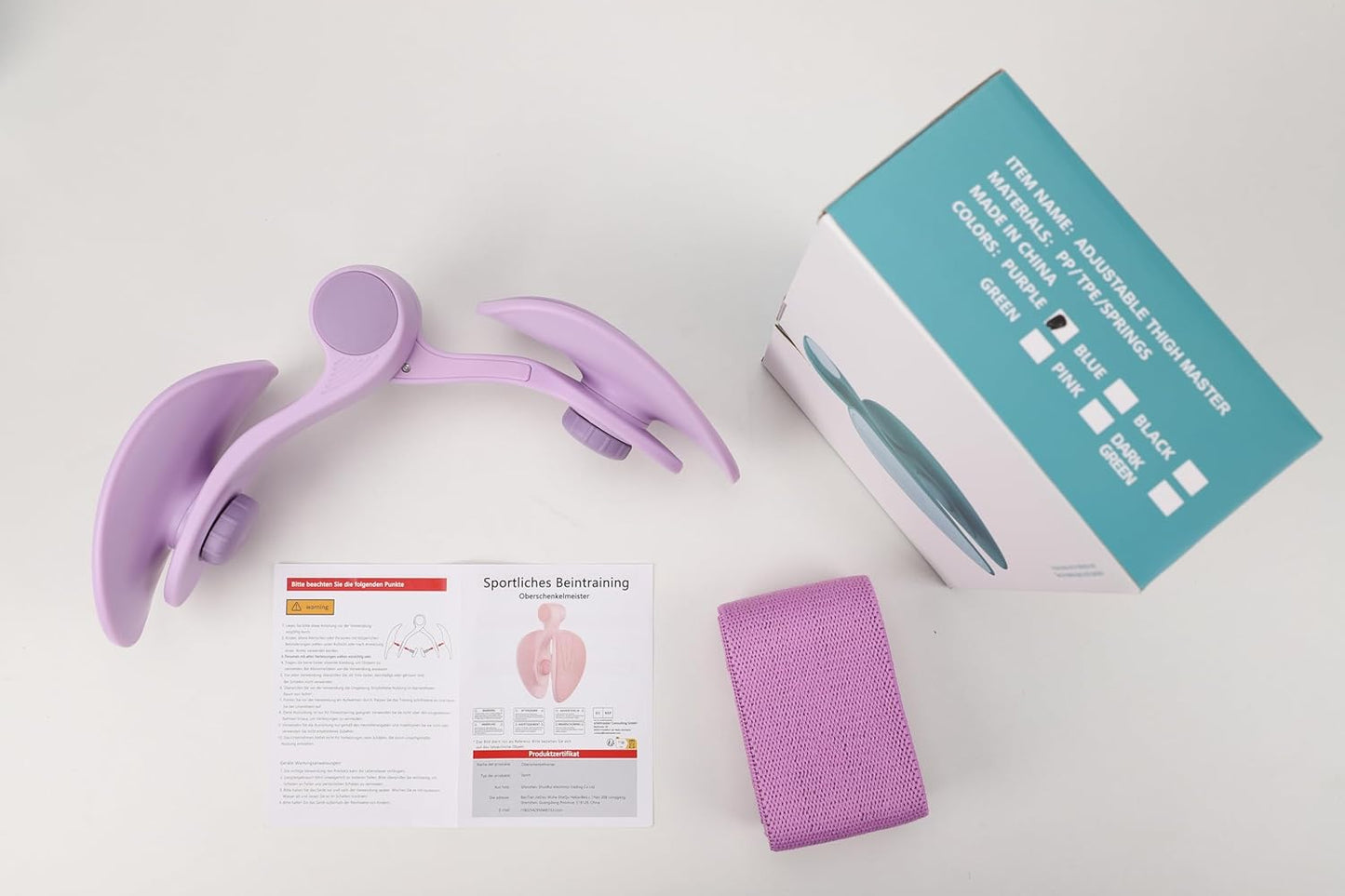 Thigh Master Hip Trainer Kegel Exerciser, Pelvic Floor Trainer, Kegel Trainer for Postpartum Rehabilitation, Trimmer Inner Thigh, Thigh Toner Workout
