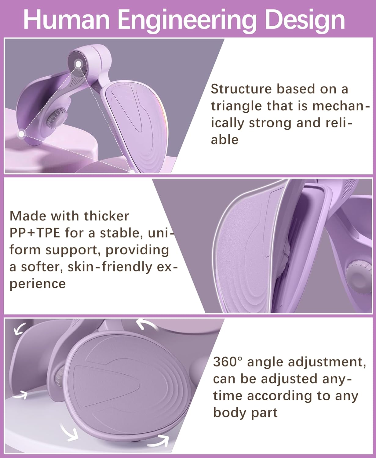 Thigh Master Hip Trainer Kegel Exerciser, Pelvic Floor Trainer, Kegel Trainer for Postpartum Rehabilitation, Trimmer Inner Thigh, Thigh Toner Workout