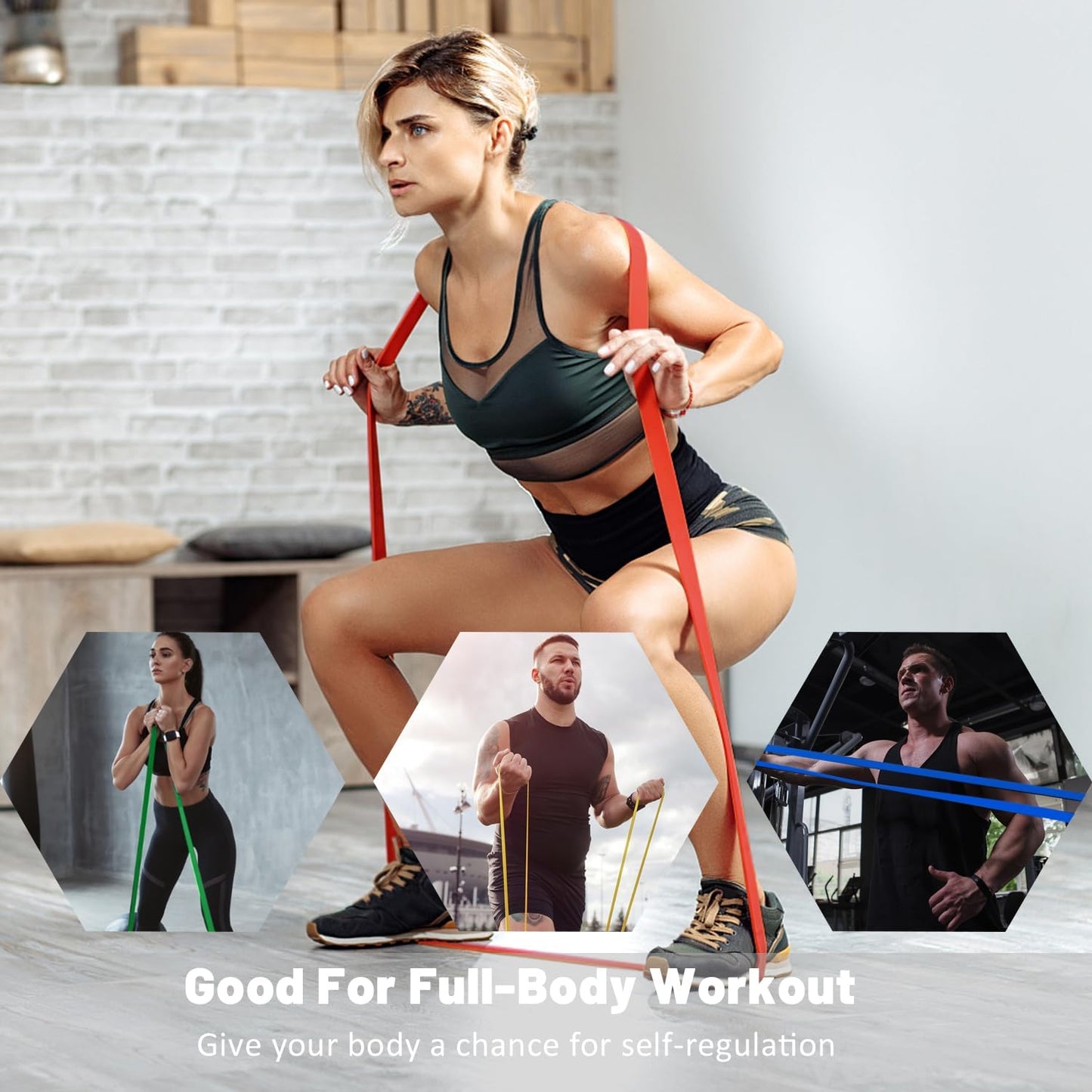 Push Band Gym – Portable Resistance Bands for Full-Body Workouts (Ab & Squat Focus) – Available in Queens, NY!