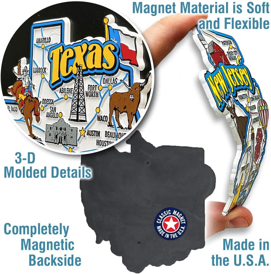 Iowa Jumbo State Magnet – Local Pride for Council Bluffs & Mason City | Classic Magnets