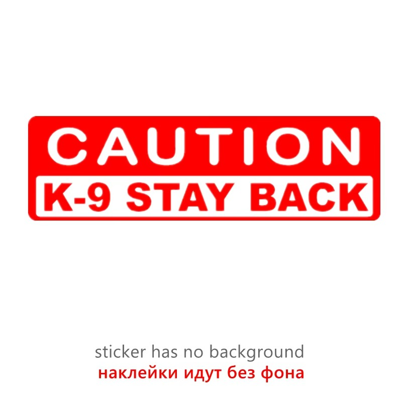 Protect Your Pup & Passengers! Caution K9 Decal | Reflective K9 Stickers 🐾⚠️