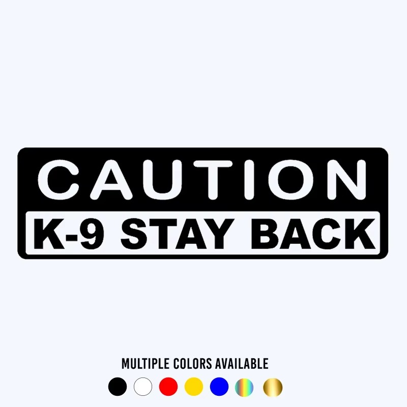 Protect Your Pup & Passengers! Caution K9 Decal | Reflective K9 Stickers 🐾⚠️
