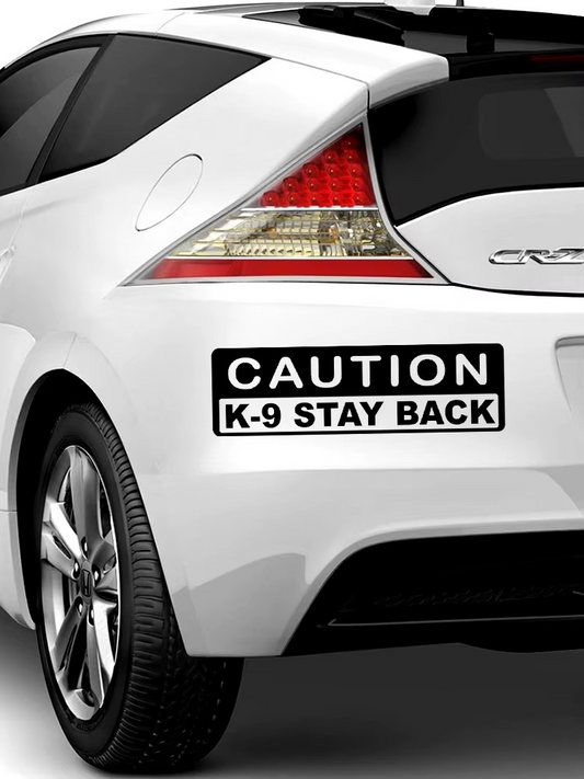 Protect Your Pup & Passengers! Caution K9 Decal | Reflective K9 Stickers 🐾⚠️