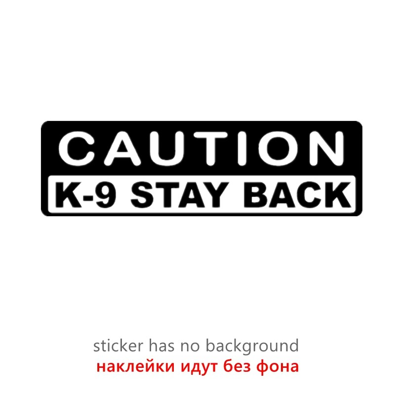 Protect Your Pup & Passengers! Caution K9 Decal | Reflective K9 Stickers 🐾⚠️