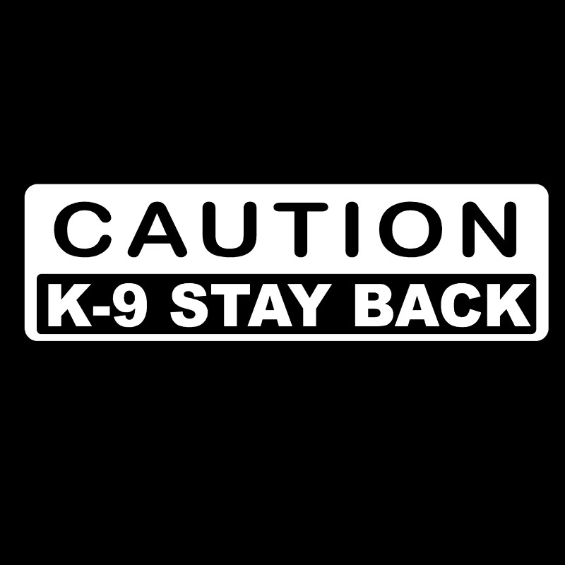 Protect Your Pup & Passengers! Caution K9 Decal | Reflective K9 Stickers 🐾⚠️