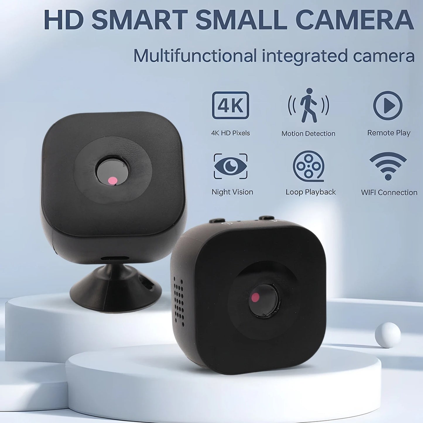 4K WiFi Security Camera with Motion Tracking & 2-Way Audio