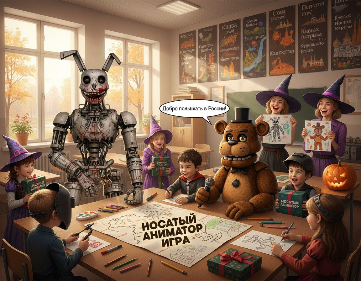 Набор Nosey Robot – Вирусный Аниматроник из ТикТока для Постройки