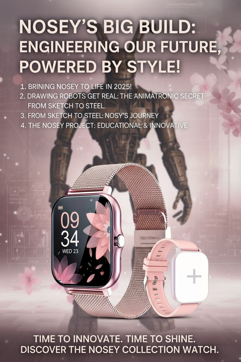 Nosey Project 2026 Pink Watch | Limited Edition Engineering Art