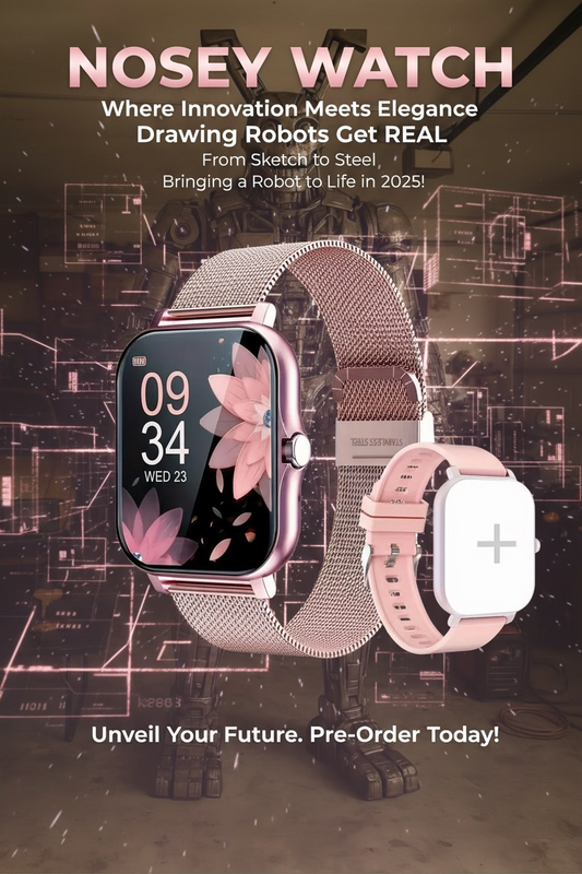 The Nosey Pink Watch: Wear a Piece of Robotic Innovation.
