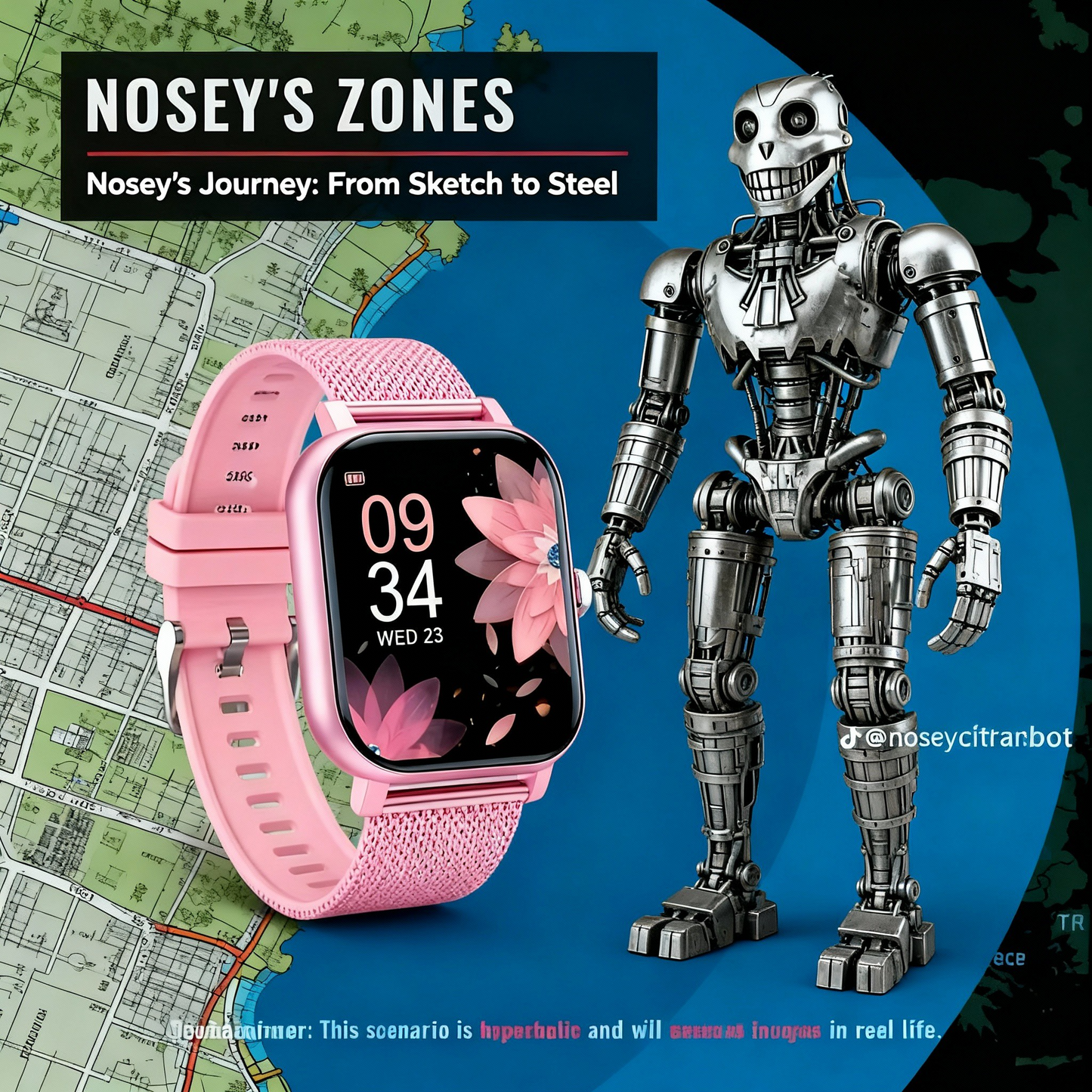 Your Timeless Tribute to the Nosey Project Legacy. The Pink Watch.