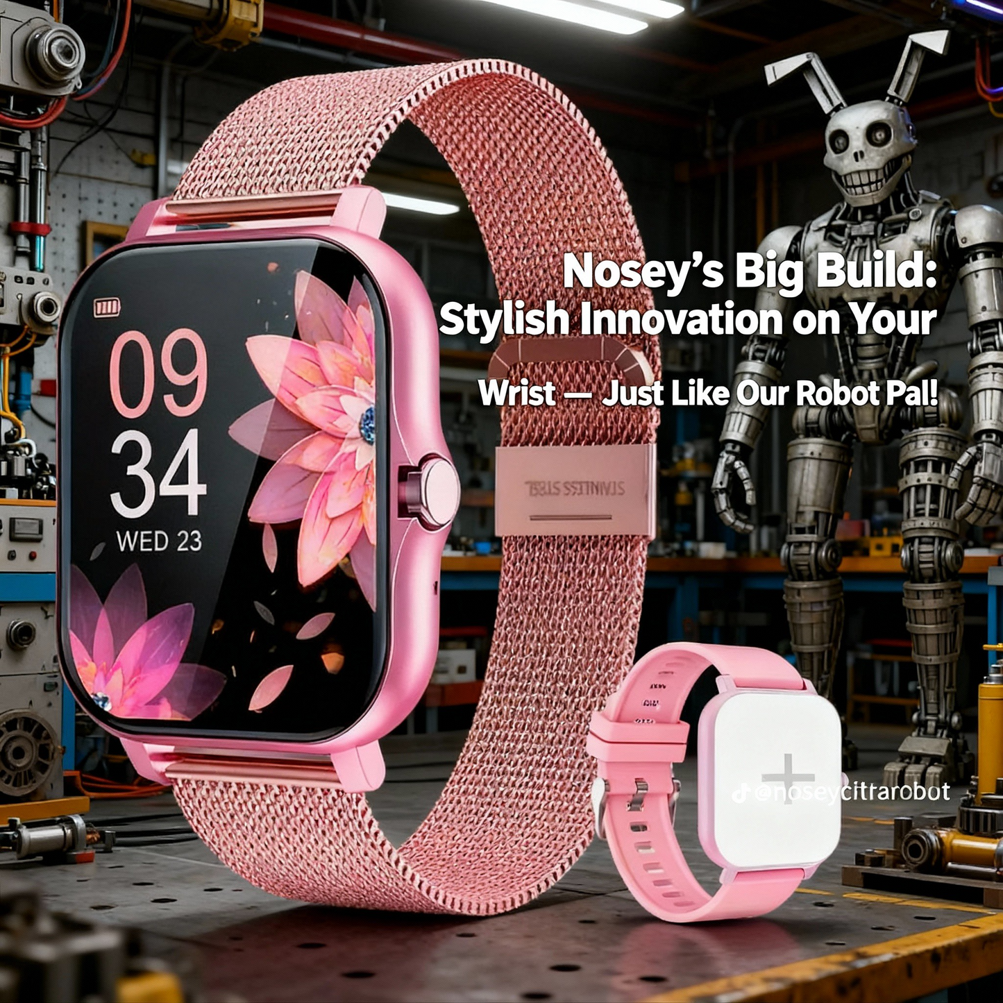 Your Timeless Tribute to the Nosey Project Legacy. The Pink Watch.