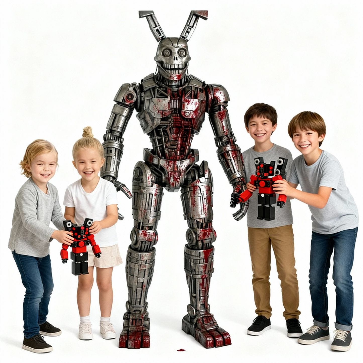Nosey Robot Building Kit - 327 PC STEM Toy with Interactive Echolocation