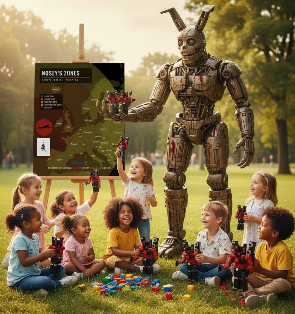 Nosey Robot Building Kit - 327 PC STEM Toy with Interactive Echolocation