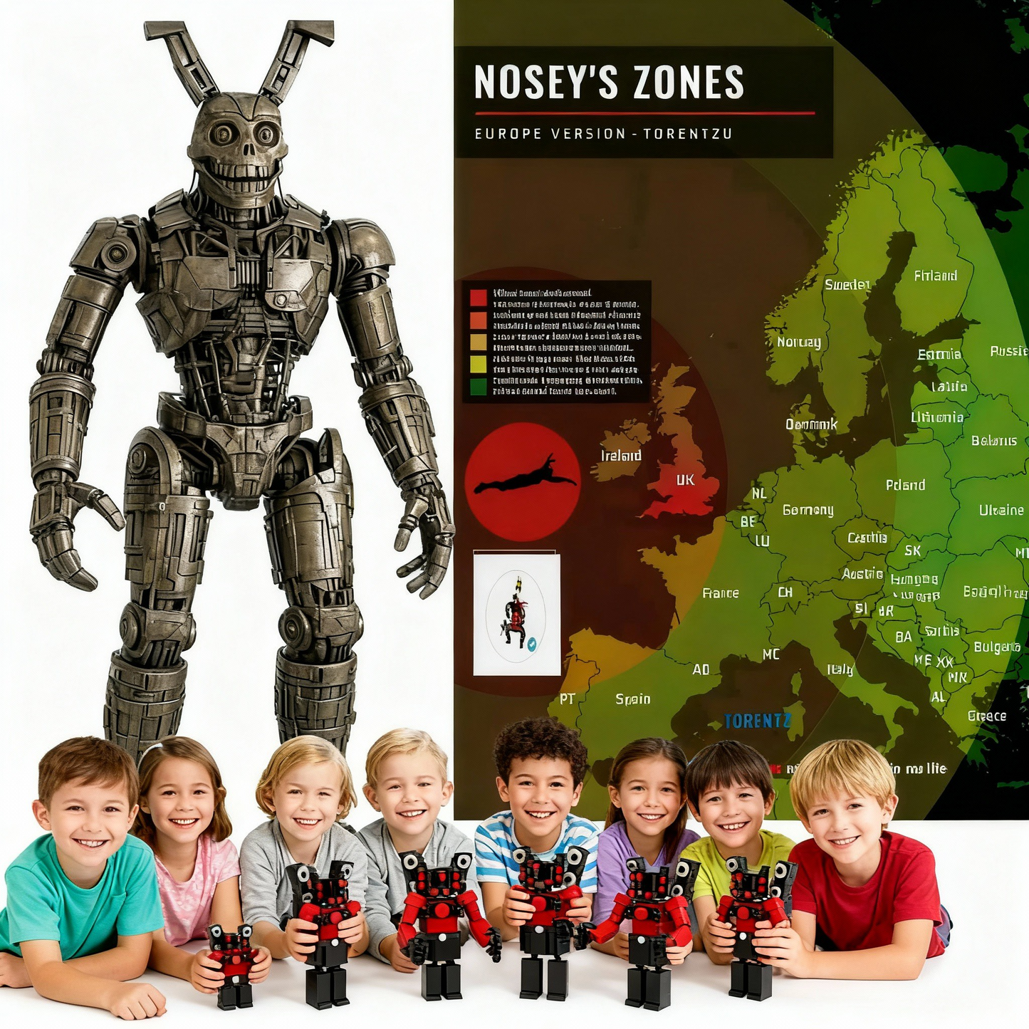 Nosey Robot Building Kit - 327 PC STEM Toy with Interactive Echolocation