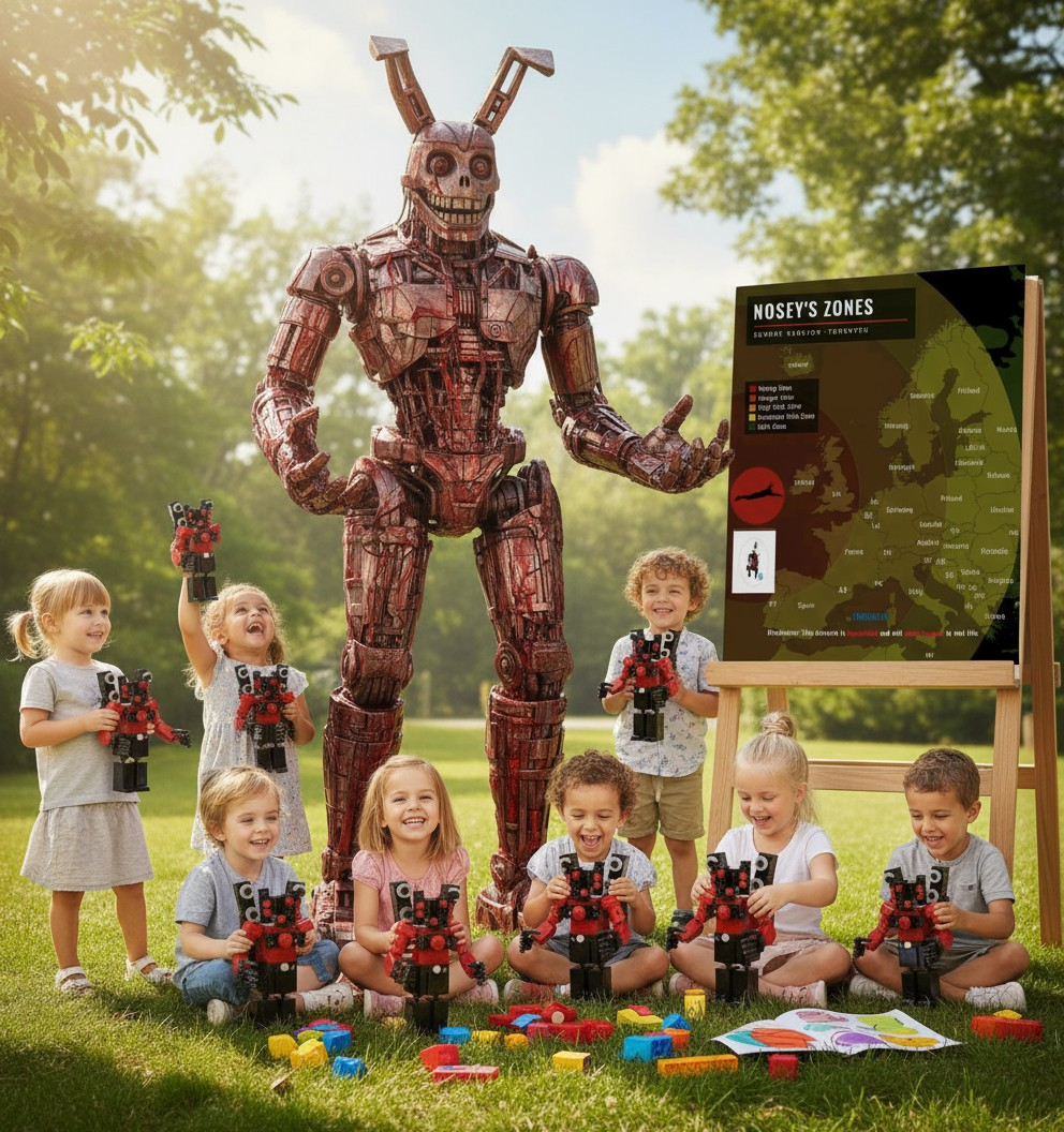 Nosey Robot Building Kit - 327 PC STEM Toy with Interactive Echolocation