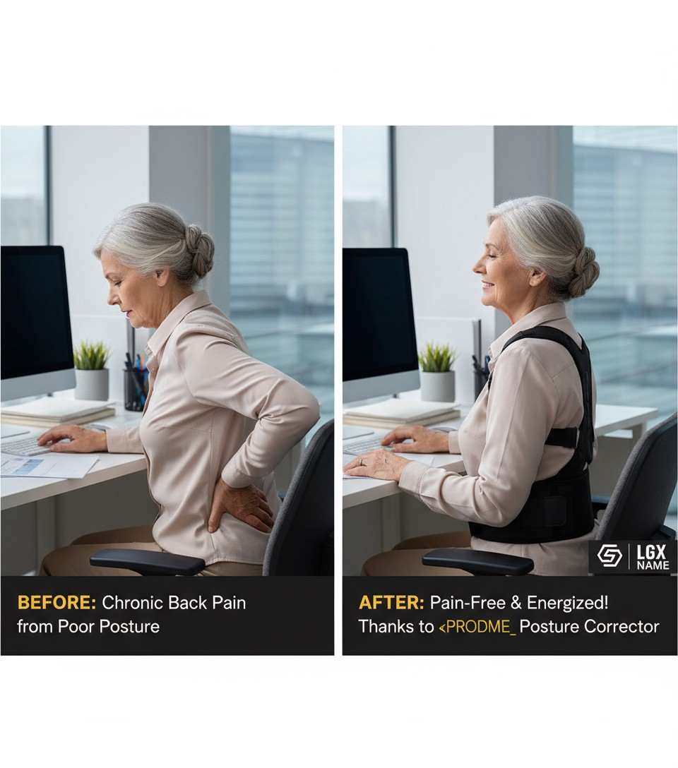 Posture Corrector for Women - Relief for Neck Pain & Tingling Arms