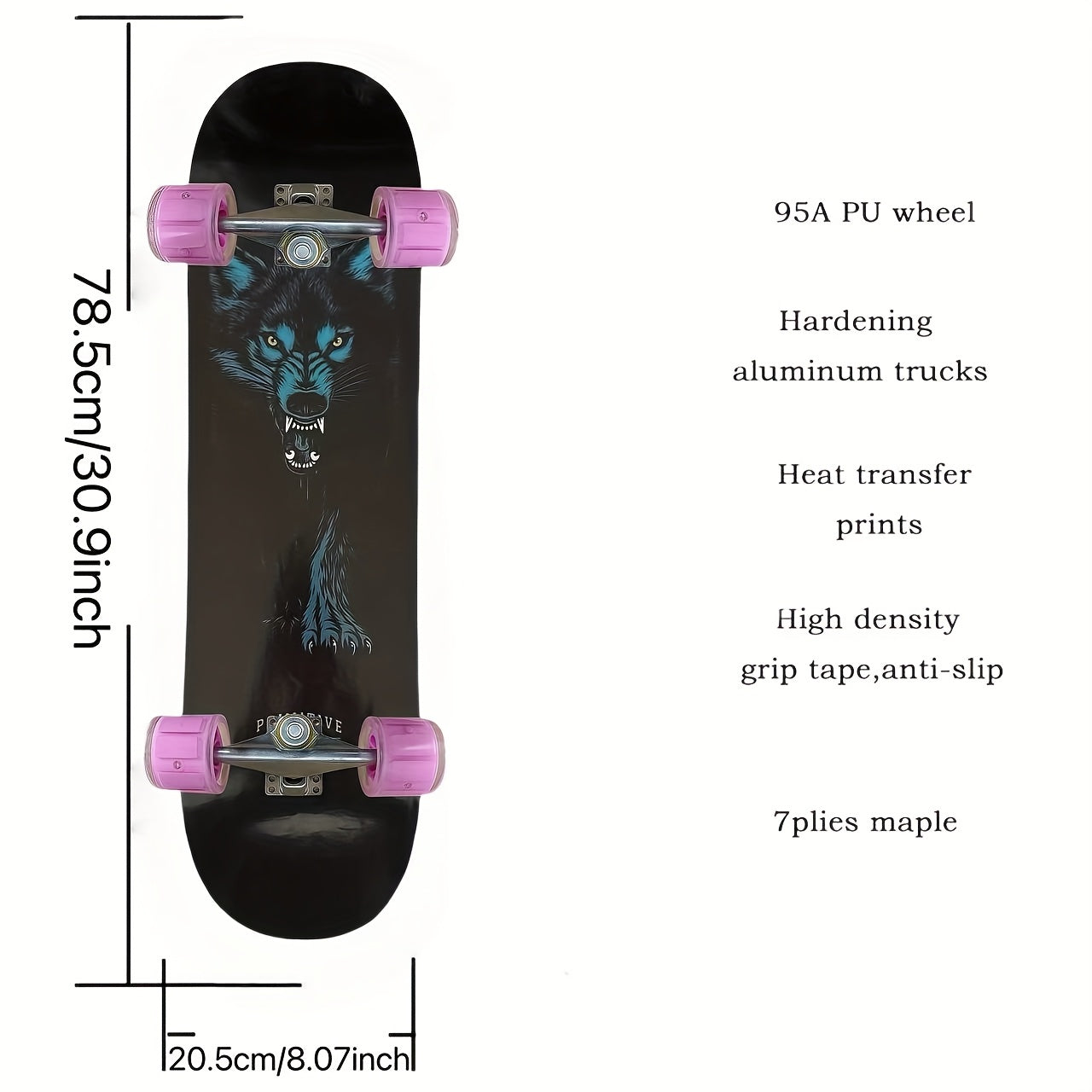 Stylisches Mädchen-Skateboard inspiriert von Lilly Stoephasius
