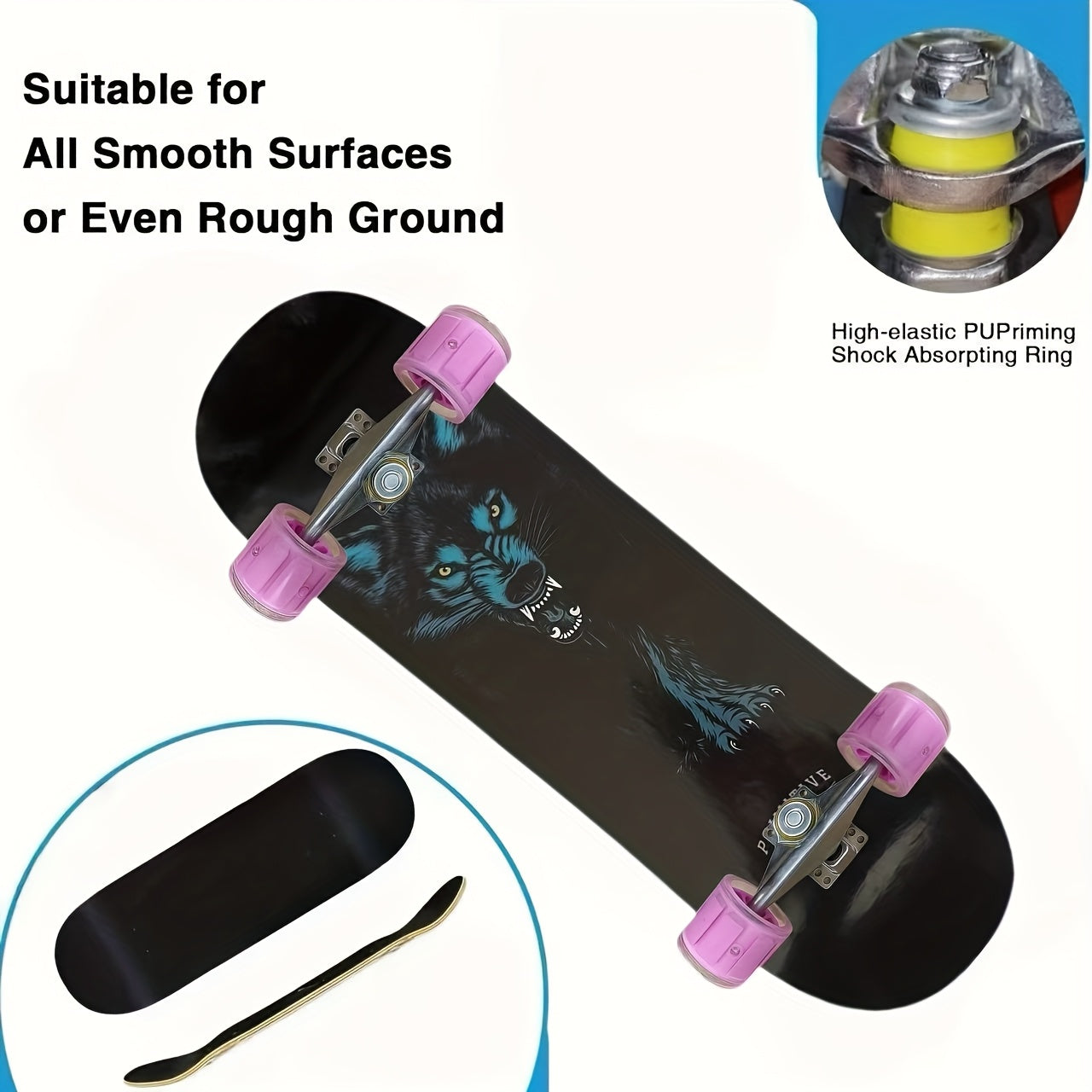 Stylisches Mädchen-Skateboard inspiriert von Lilly Stoephasius