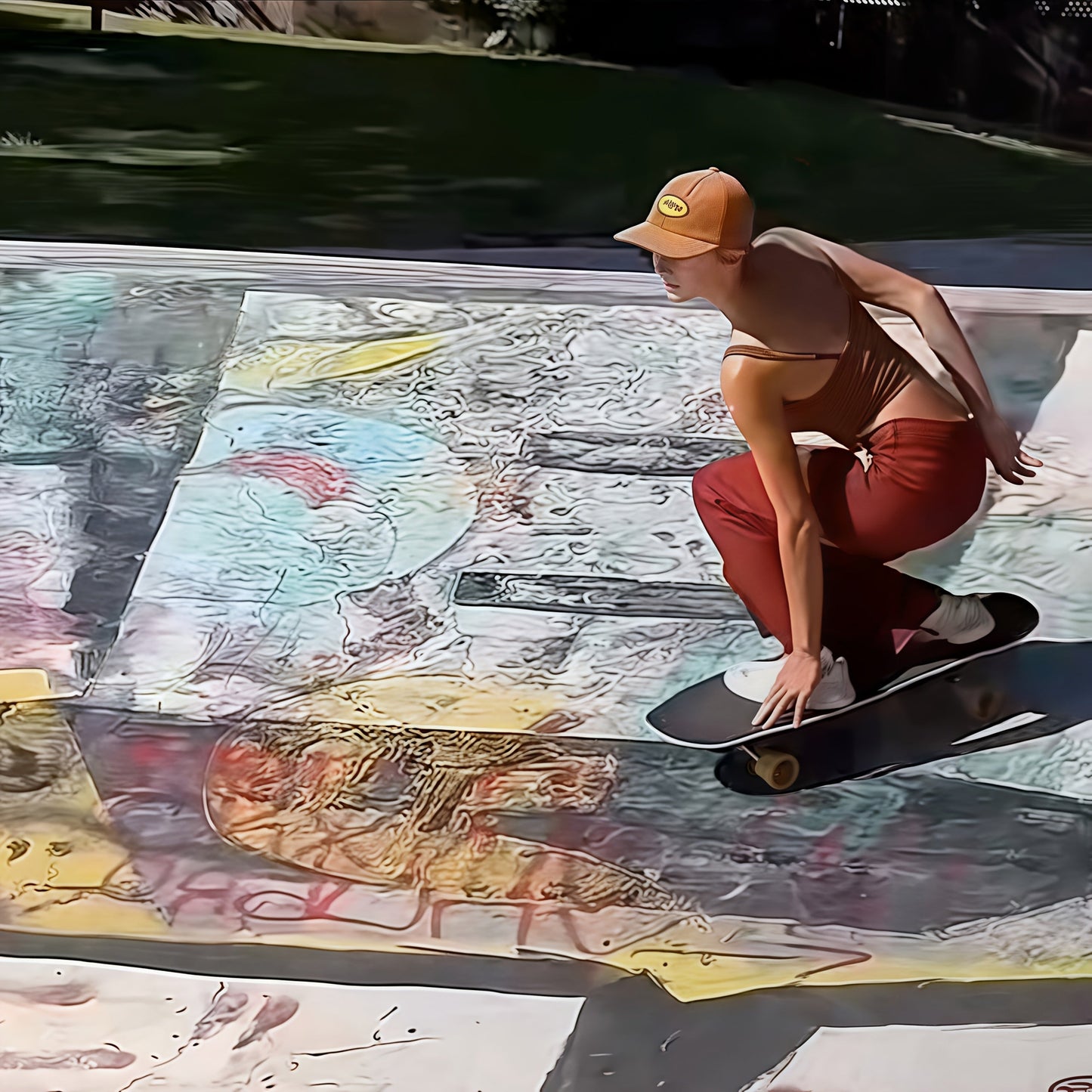 Stylisches Mädchen-Skateboard inspiriert von Lilly Stoephasius