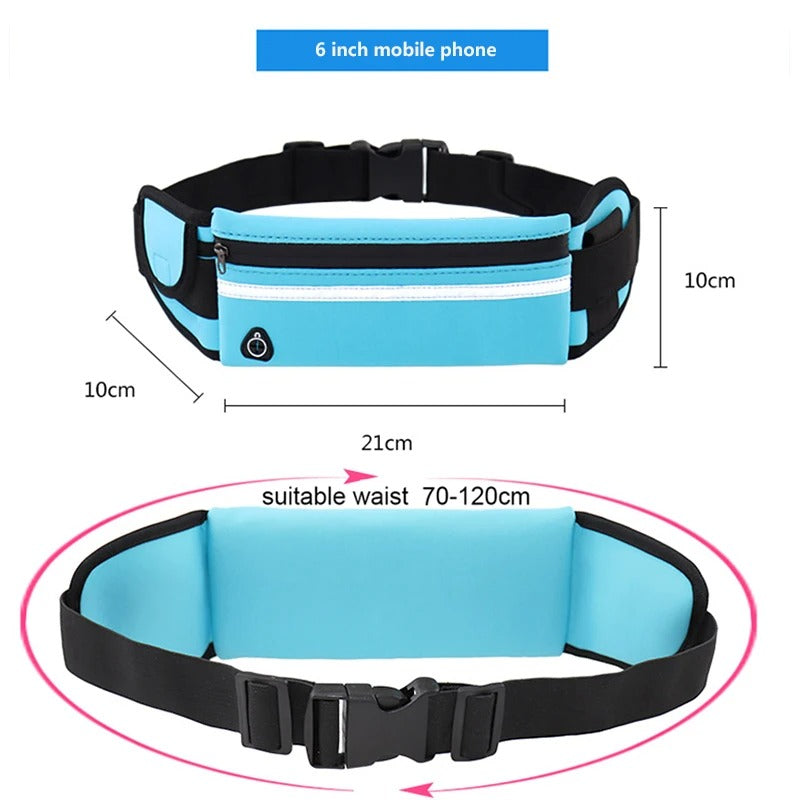 Hands-Free Running Bag. Secure, Sweatproof Fitness Phone Holder.
