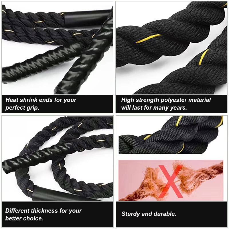 Fitness-Revolution: Gewichtetes Springseil für Explosivkraft & Fettverbrennung | Studio, Outdoor, Home Gym | Made in Germany