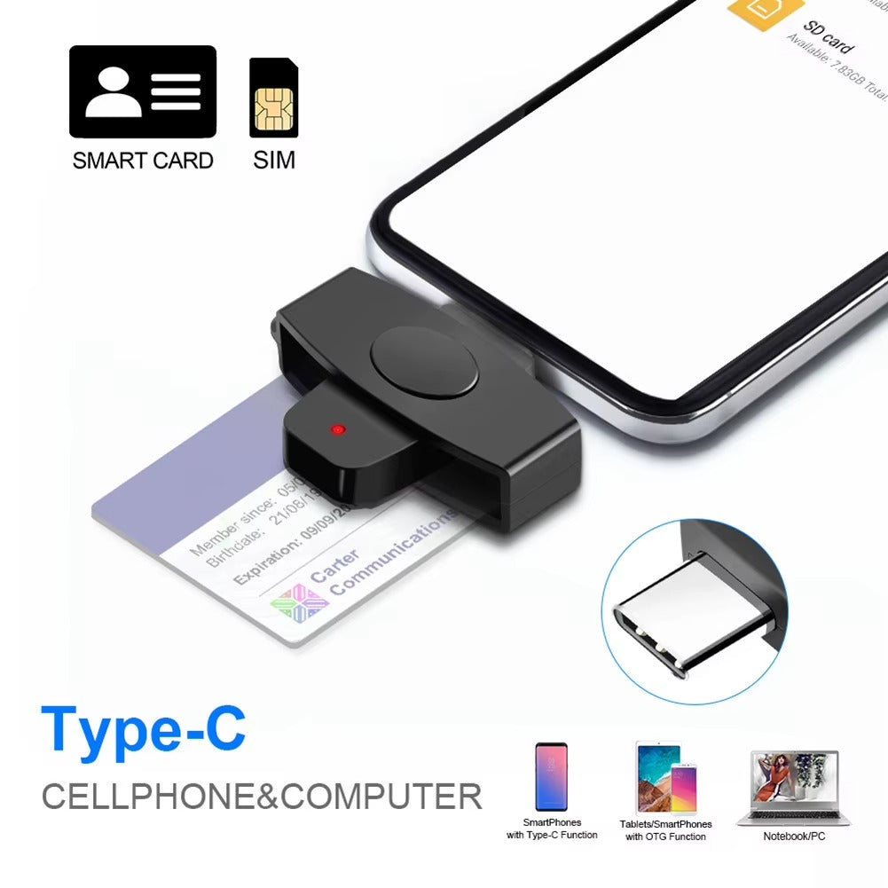 DNI España Mobile Smart Card Reader | Phone NFC eID | Android iOS Wireless Biometric
