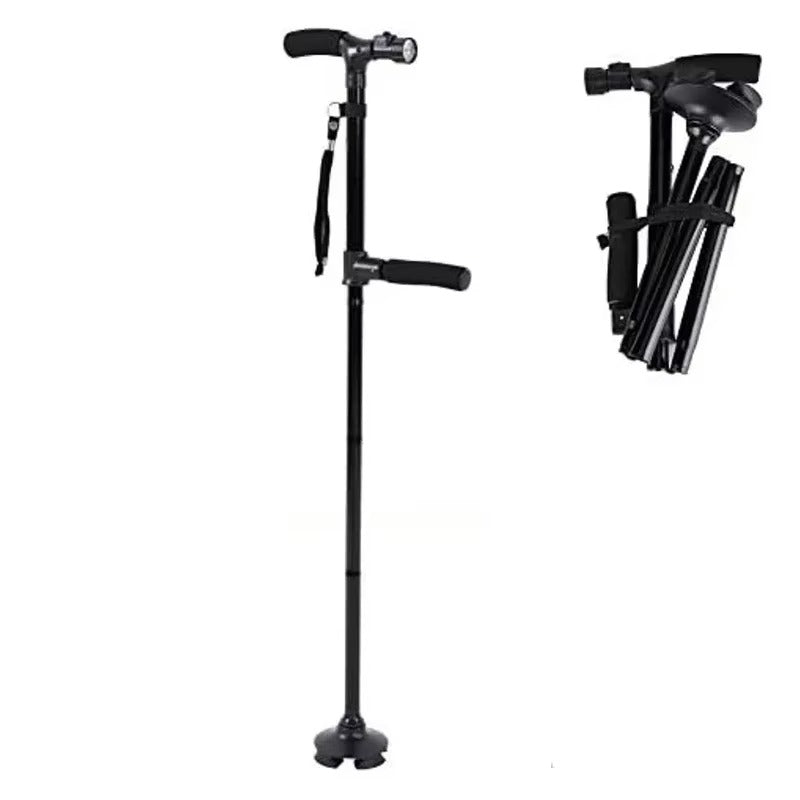 The Perfect Gift for Grandma – Folding Walking Stick with Light, Alarm & Love