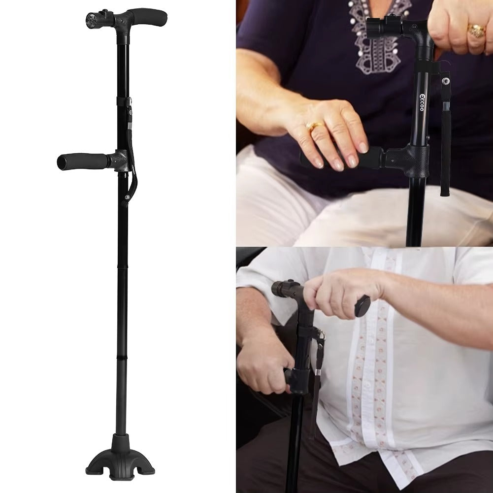 The Perfect Gift for Grandma – Folding Walking Stick with Light, Alarm & Love