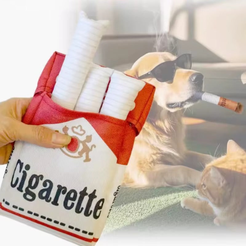 🖤🐶 He Lost His Mother… Now He Just Wants to Be Alone with His Thoughts… and His Cigarette Toy.
