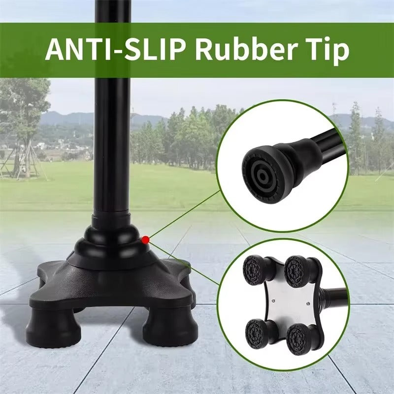 The Perfect Gift for Grandma – Folding Walking Stick with Light, Alarm & Love