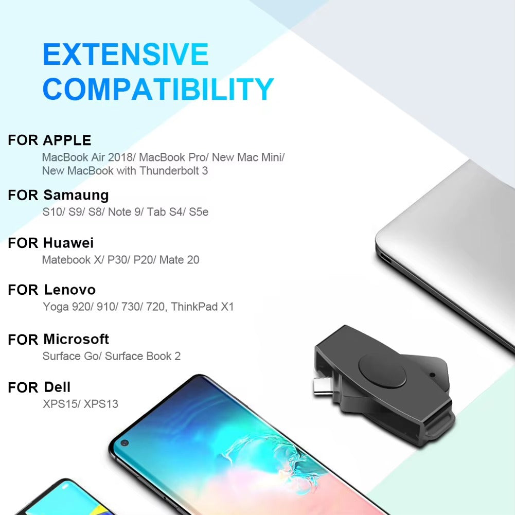 DNI España Mobile Smart Card Reader | Phone NFC eID | Android iOS Wireless Biometric