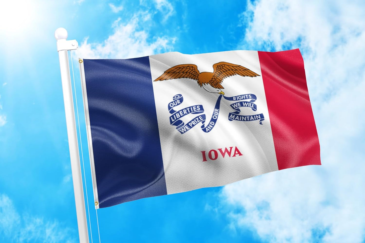 Council Bluffs Iowa Flag – Support Josh Turek, Democrats' Best Candidate for U.S. Senate 2026