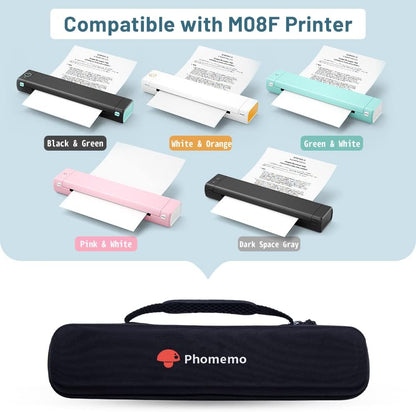 Phomemo Case, Compatible with Itari Tattoo Printer, COLORWING, Odaro, M08F/D810/P831/TP81 Letter & A4 Portable Printer, for HPRT MT800 Mobile Travel Printer Storage Holder Paper & USB Cable(Box Only)