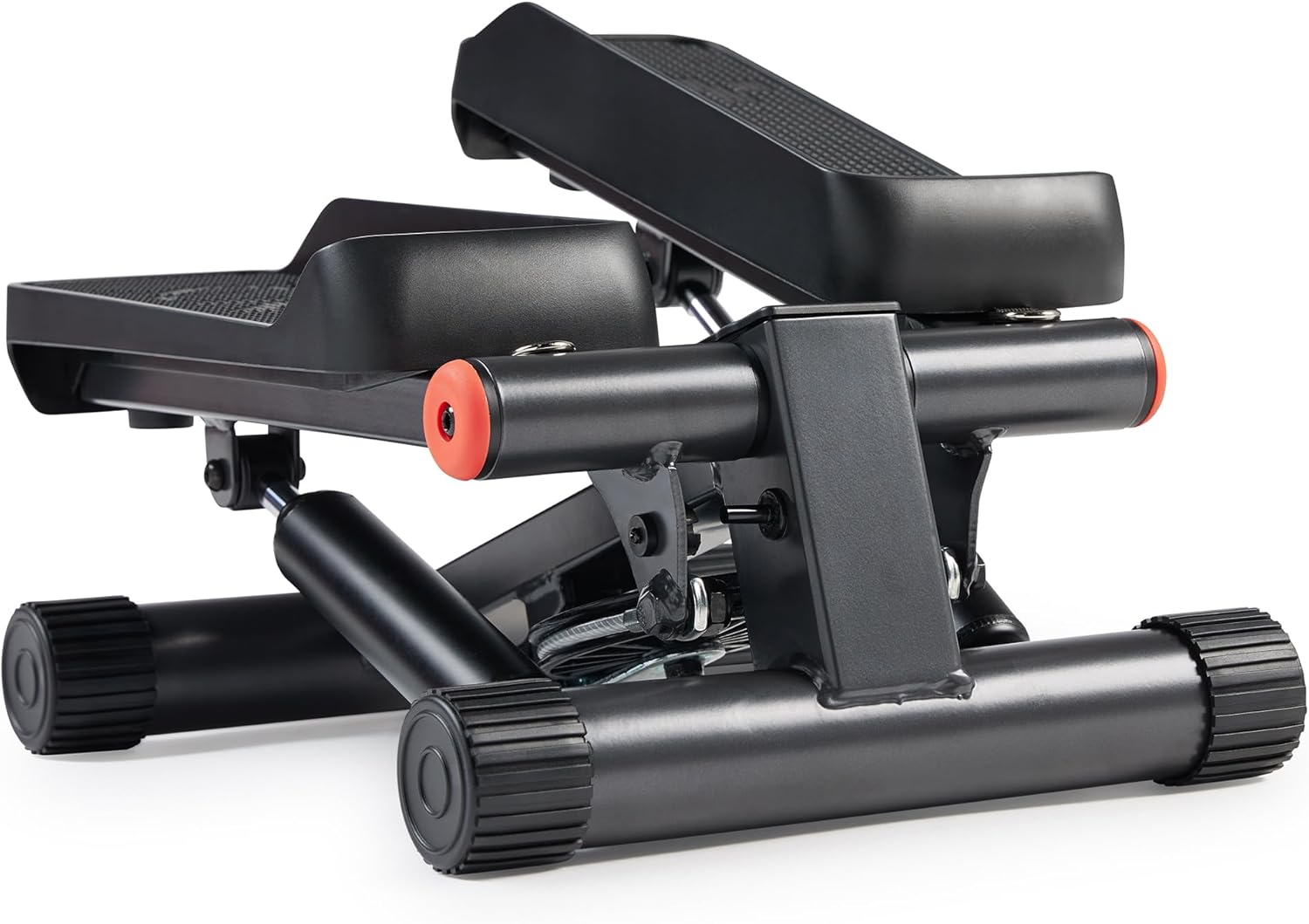 Sunny Health & Fitness Mini Stepper for Exercise at Home, Stair Step Workout Machine with Resistance Band, Fullbody Cardio, Upgraded Over 300lb Weight Capacity, Optional Free SunnyFit App Connection