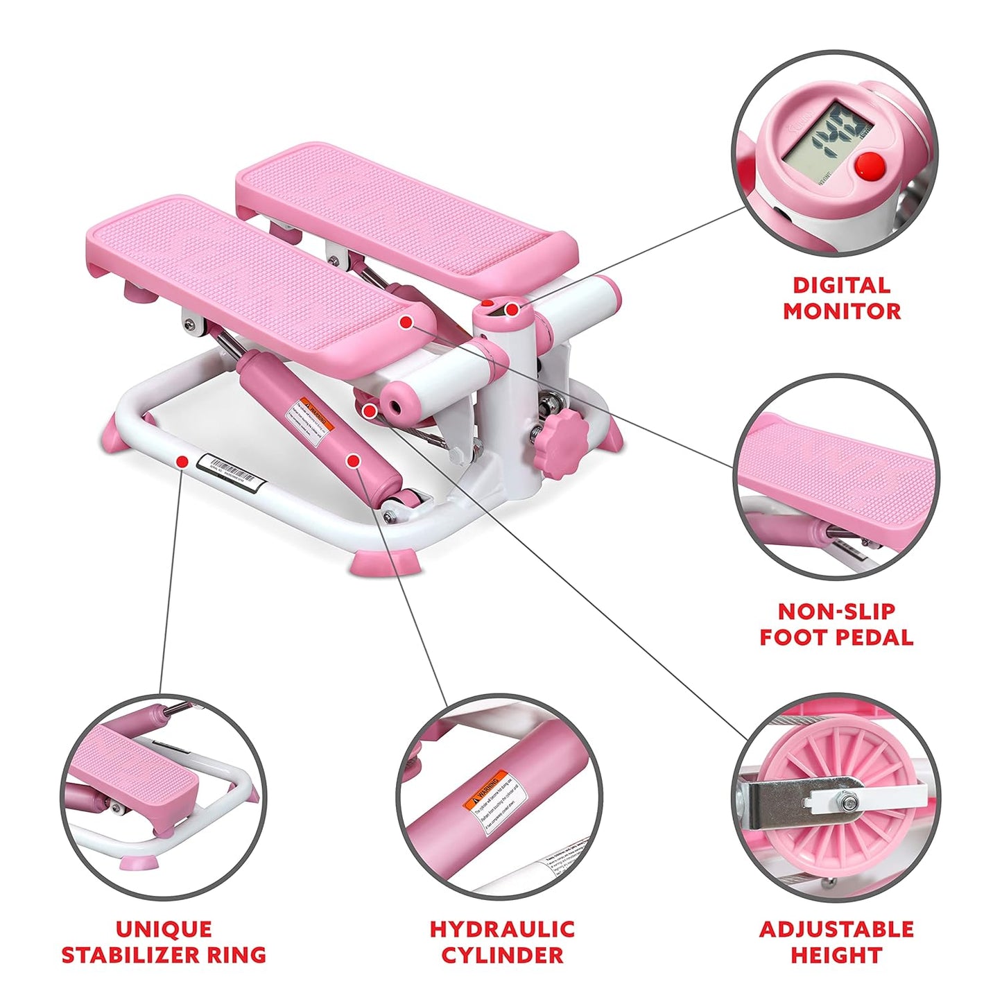 Pink Lady Mini-Stepper – Stilvoll fit bleiben