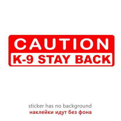 Protect Your Pup & Passengers! Caution K9 Decal | Reflective K9 Stickers 🐾⚠️
