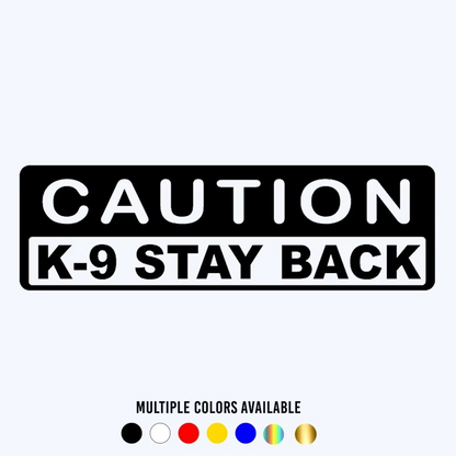 Protect Your Pup & Passengers! Caution K9 Decal | Reflective K9 Stickers 🐾⚠️