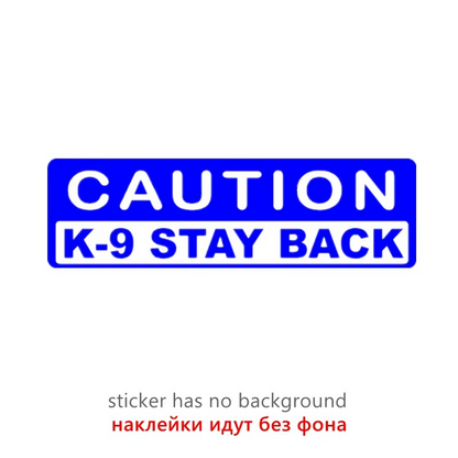 Protect Your Pup & Passengers! Caution K9 Decal | Reflective K9 Stickers 🐾⚠️