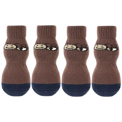 White Shepherd Rescue Traction Socks - 95% Shedding Control, Council Bluffs