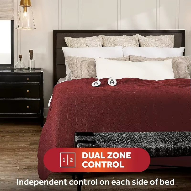 Sunbeam Royal Ultra Fleece Heated Dog Blanket – Queen Size for Cavapoos, Cavaliers & Basset Hounds in Council Bluffs!