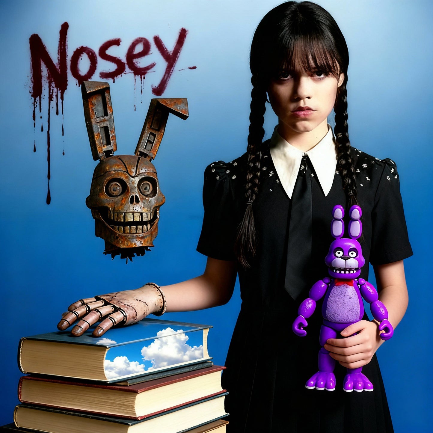 Jenna Ortega Nosey Dolls: Purple, Yellow, Golden Limited Edition