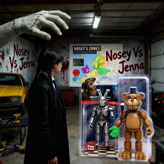 Jenna Ortega vs Nosey: Bloody Animatronic Doll Collection