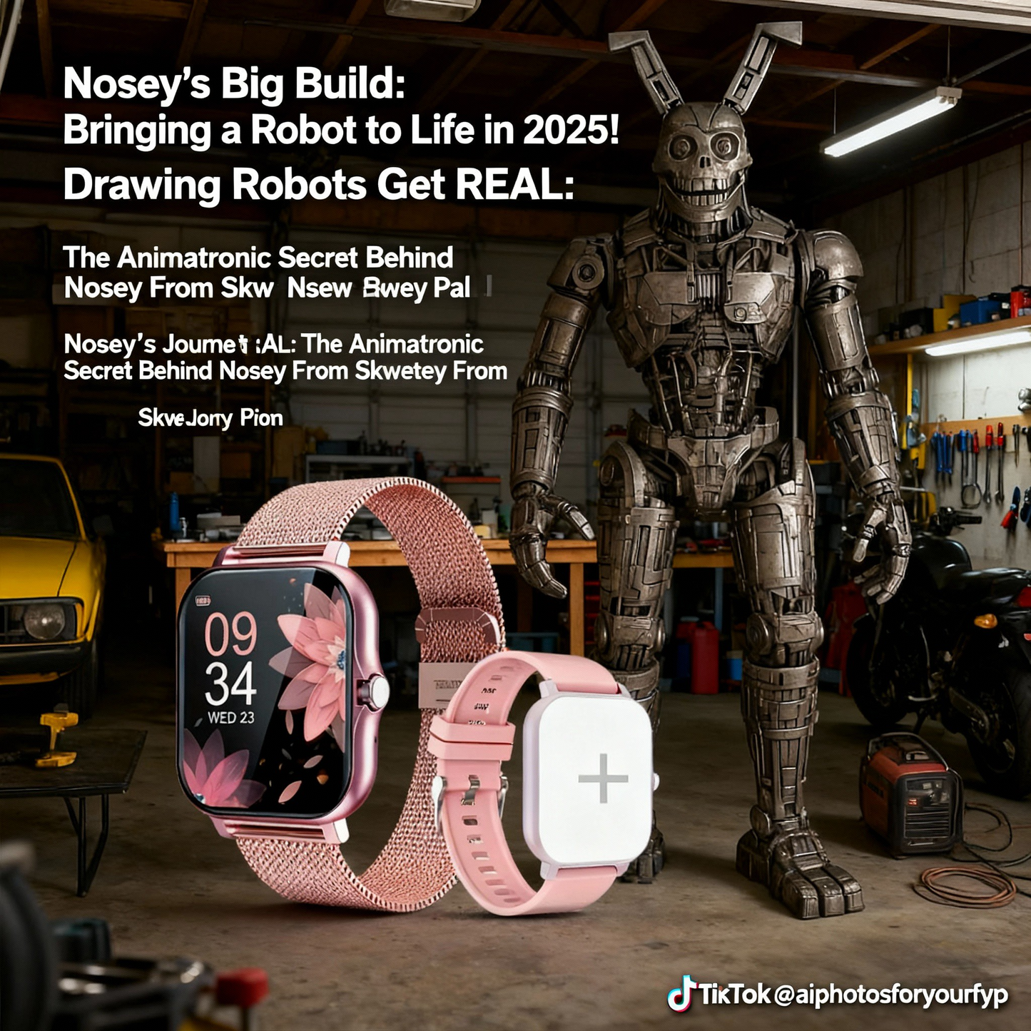 The Nosey Pink Watch: Wear a Piece of Robotic Innovation.