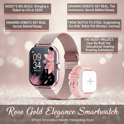 The Nosey Pink Watch: Wear a Piece of Robotic Innovation.