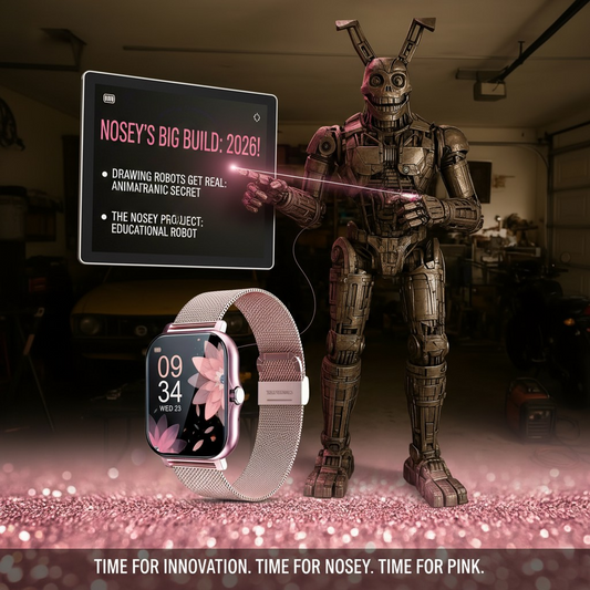 Your Timeless Tribute to the Nosey Project Legacy. The Pink Watch.