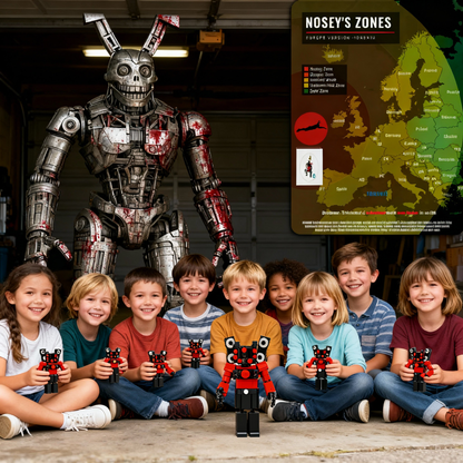 Nosey Robot Building Kit - 327 PC STEM Toy with Interactive Echolocation